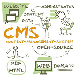 Content-Management-Systeme (CMS) wie WordPress oder Joomla! 